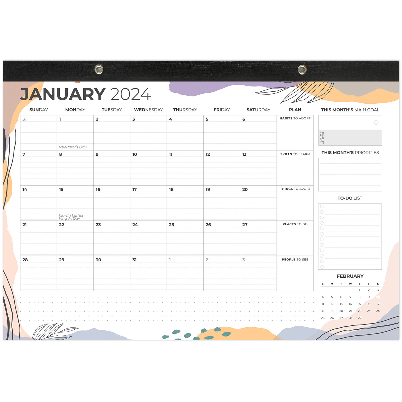 Desk Calendar 2024-2025