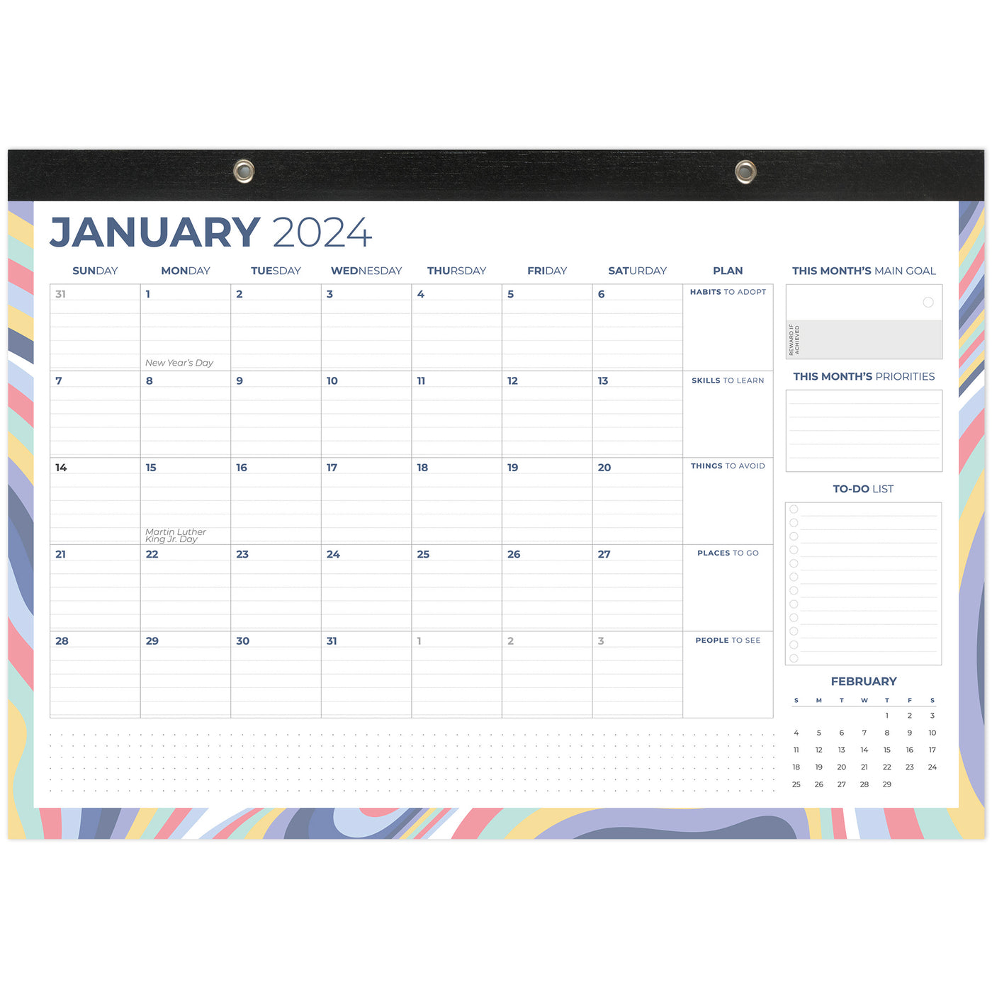 Desk Calendar 2024-2025