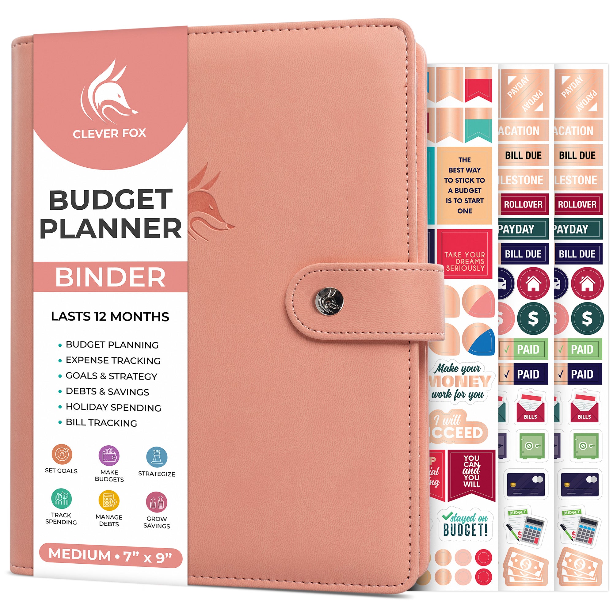 Personal Rings Budget Binder - Brown Luxe