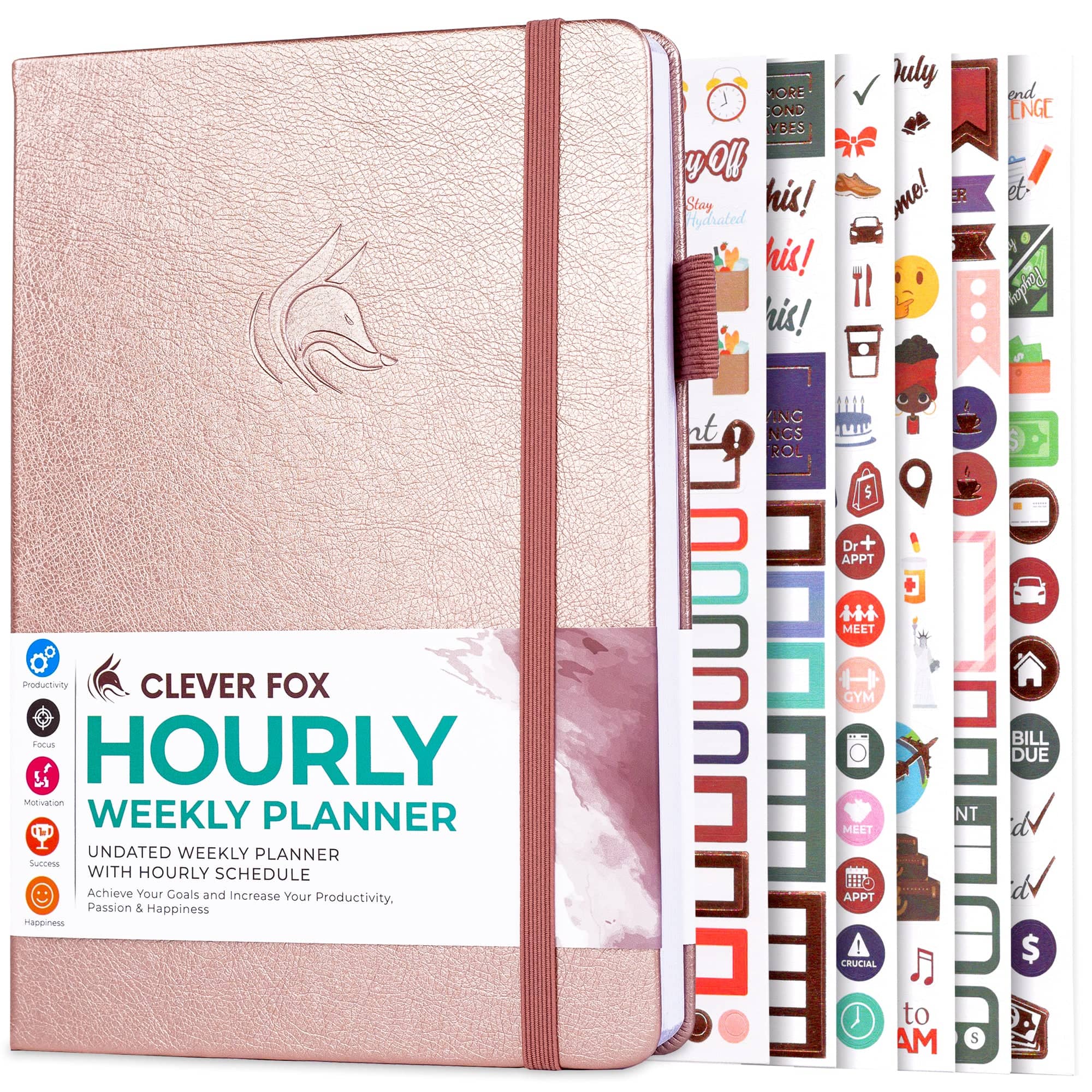  LUX PRO A5 - Daily Planner & appointment diary 2024 -  Gratitude journal, wellness journal & Undated weekly planners and  organisers - Desk journals for women & men - LUX