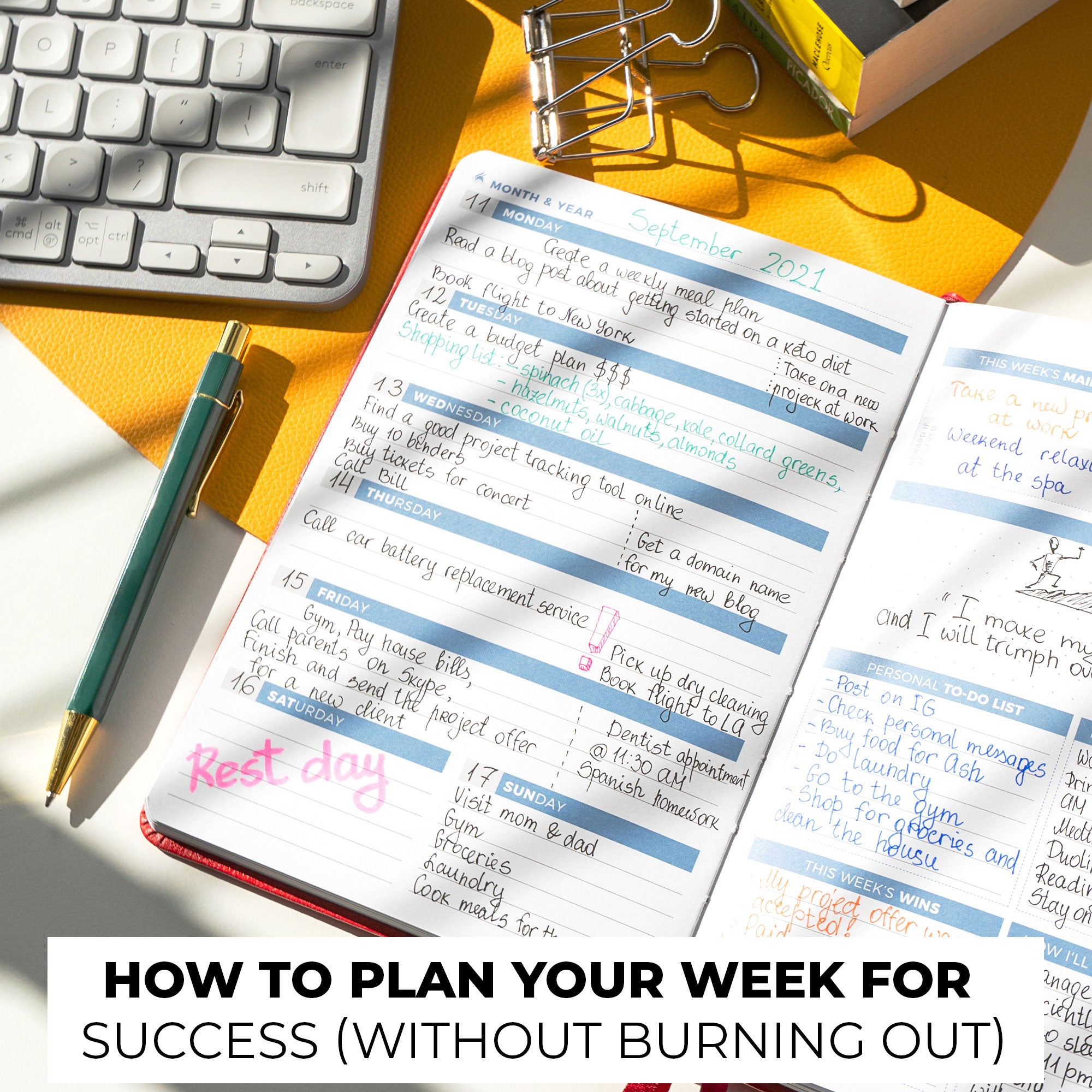How to Plan Your Week for Success Without Burnout – Clever Fox®
