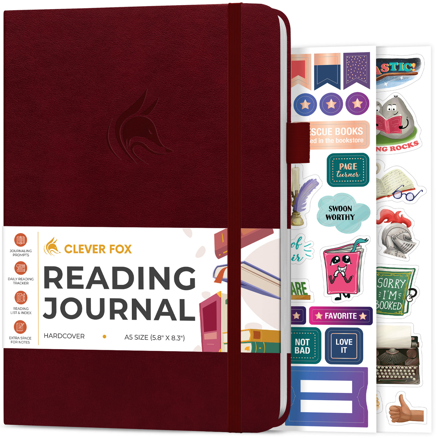 Reading Journal | Book Review Log: Reading Log Journal for Book Lovers |  Reading Tracker Journal | 100 Spacious Record Pages to Track the Books You