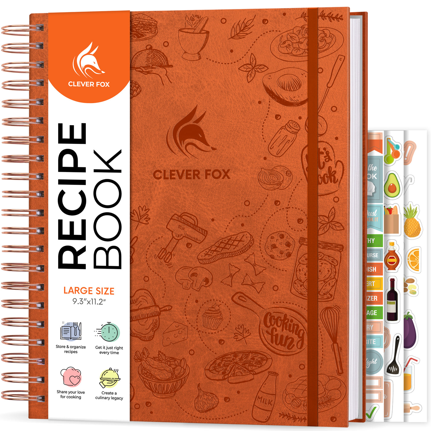  Clever Fox Recipe Book Spiral – Make Your Own Family