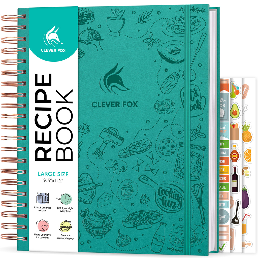 Recipes (Paperback) Large Blank Recipe Book to Write in Favorite Recipes –  Prairie Fox Books