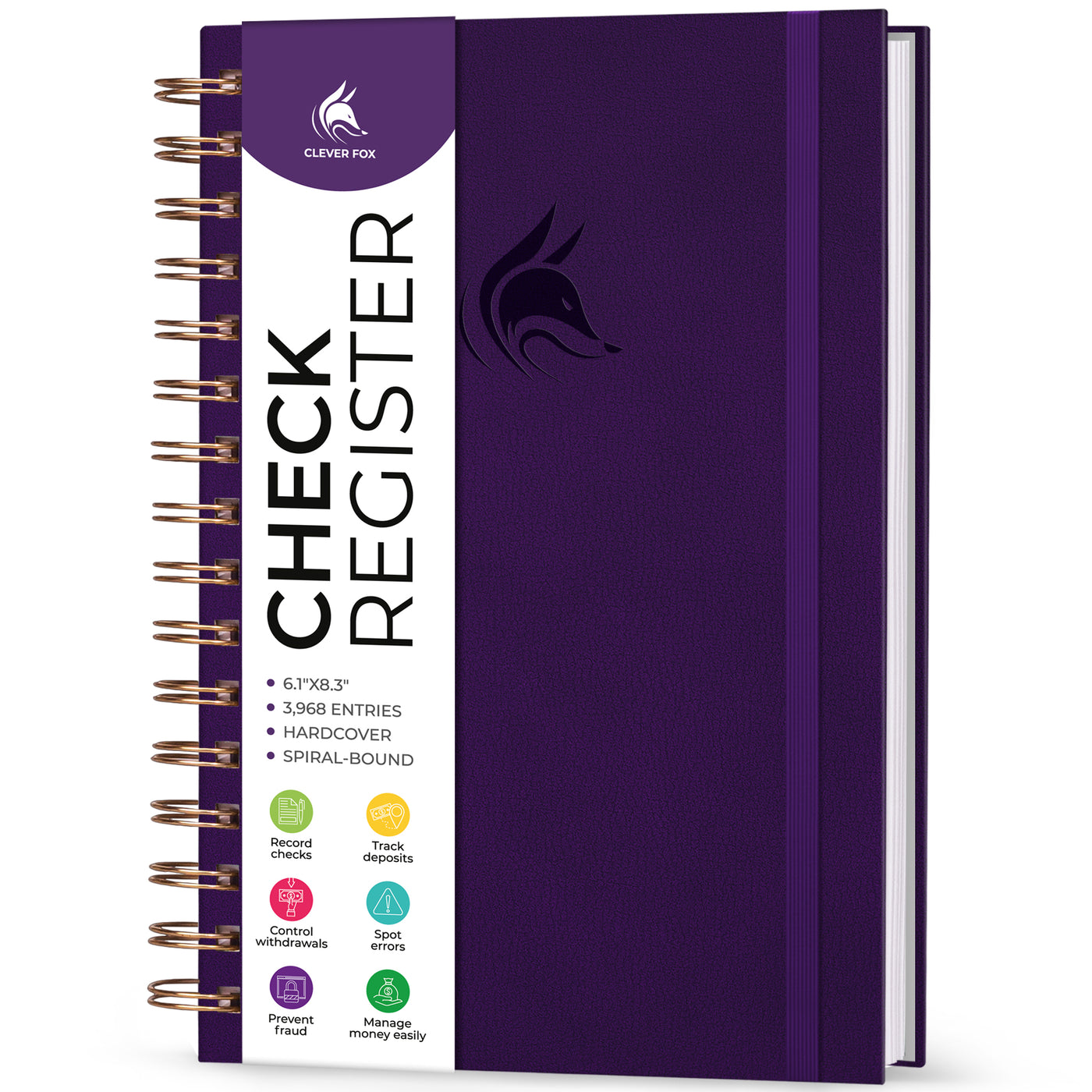 Check Register Picture Spiral Check Register – Clever Fox®