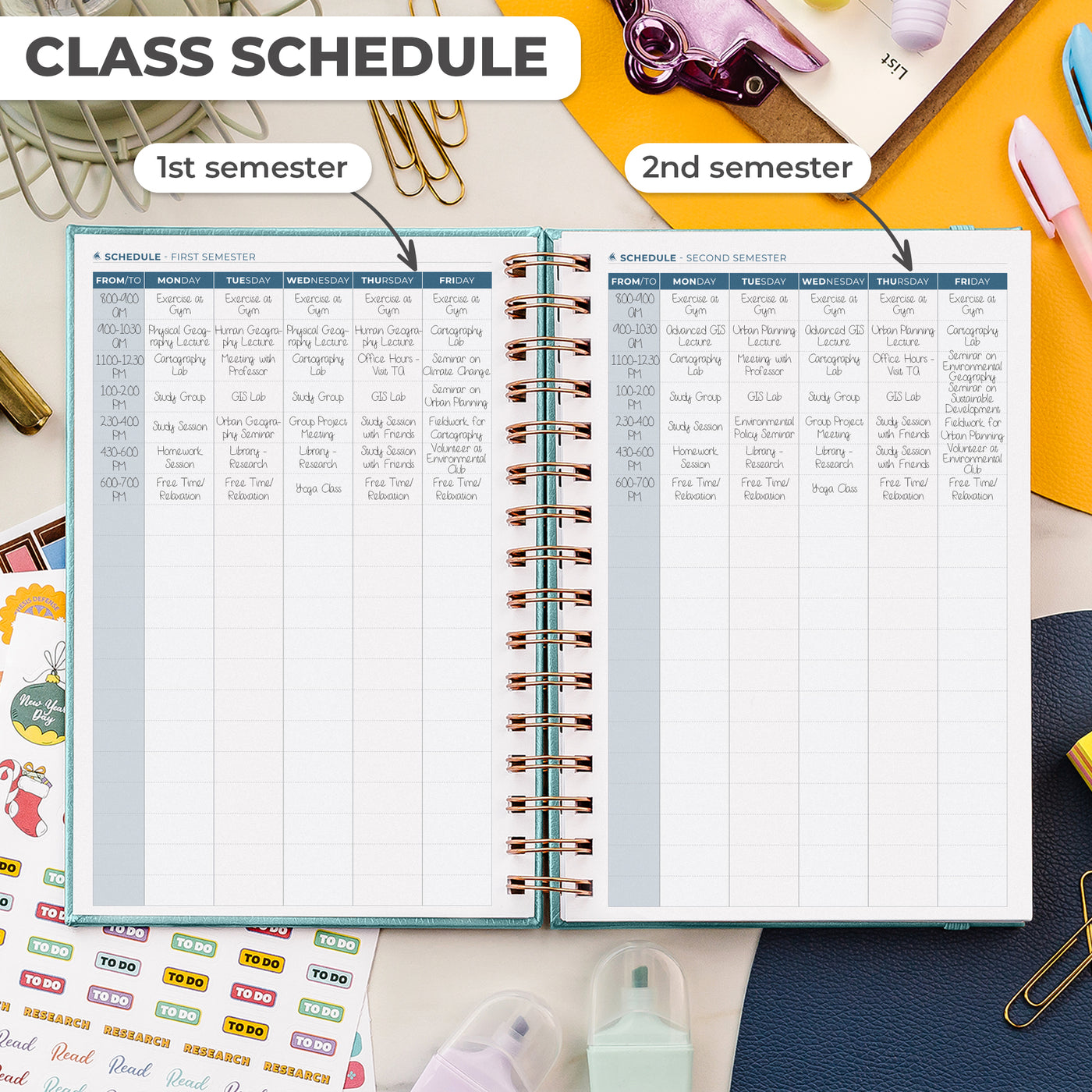 Academic Student Planner 2024-2025