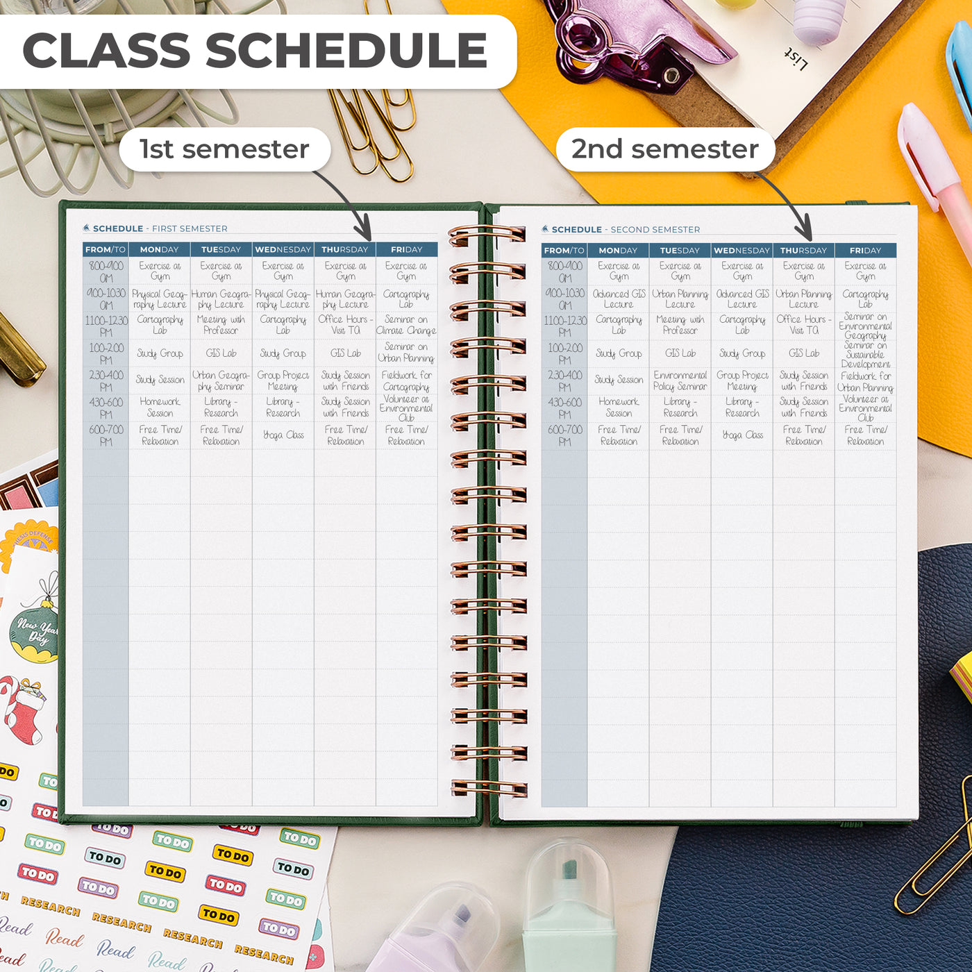 Academic Student Planner 2024-2025 – Clever Fox®