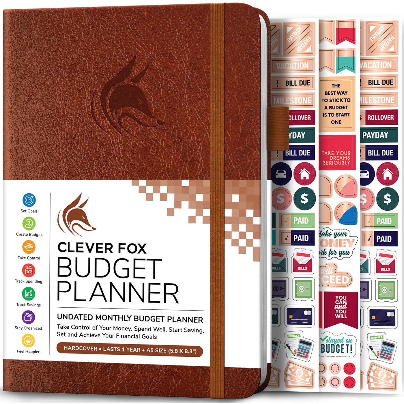 Budget Planner Spiral A5 – Clever Fox®