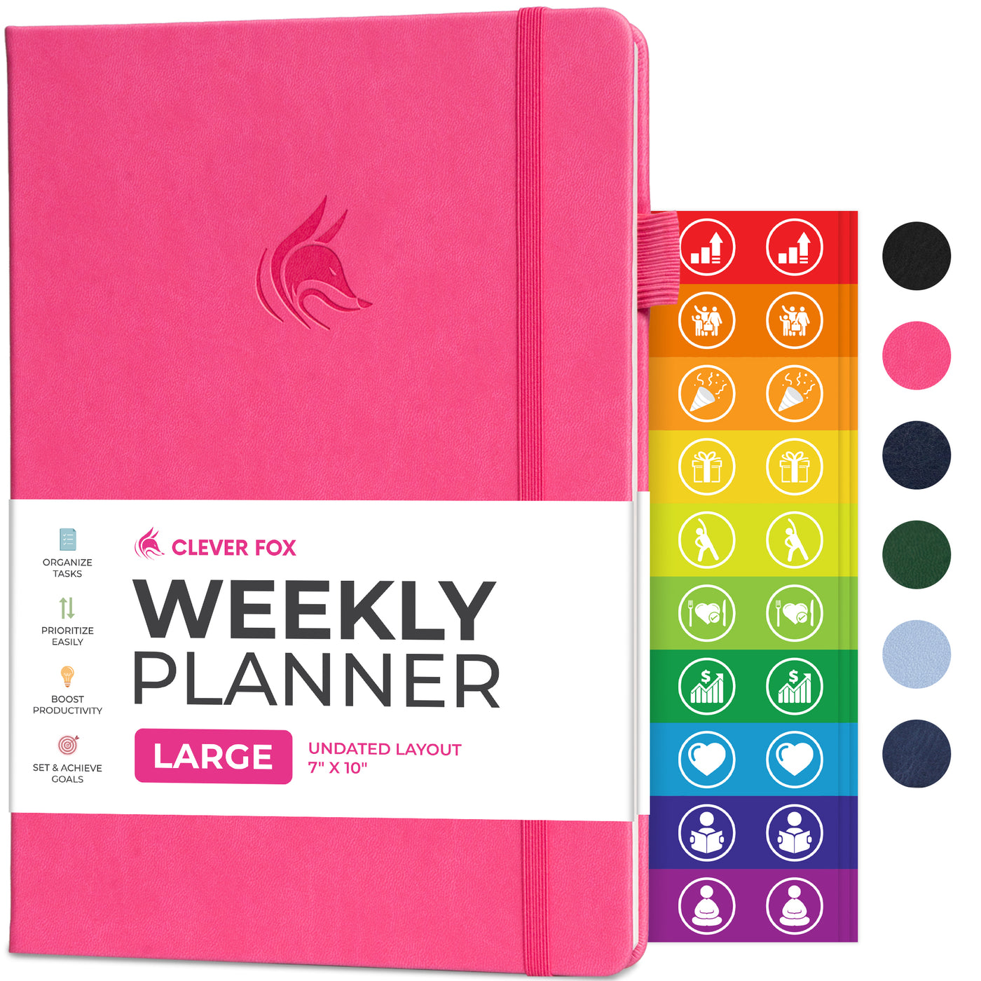 Undated Weekly Planner - Plan & Stay On Top of Your Goals