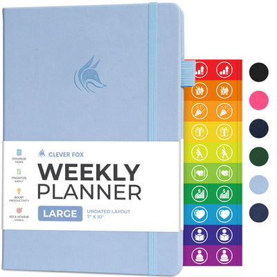Undated Weekly Planner - Plan & Stay On Top of Your Goals