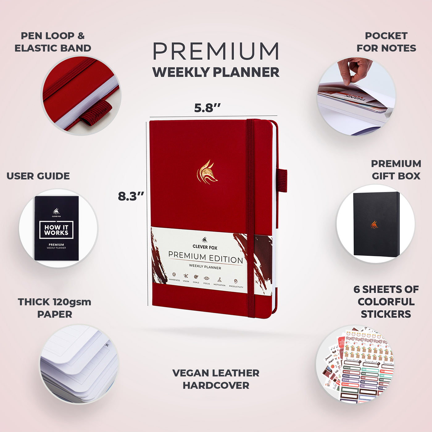 Premium Weekly Planner - Beat Procrastination & Boost Productivity