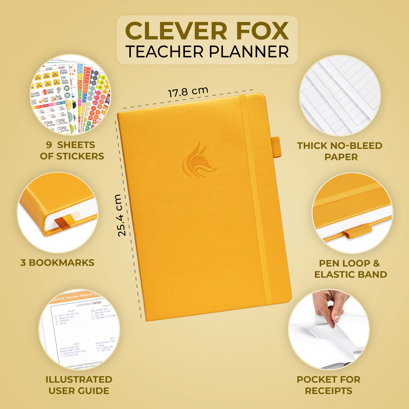 Clever Fox Teacher Planner UK Edition