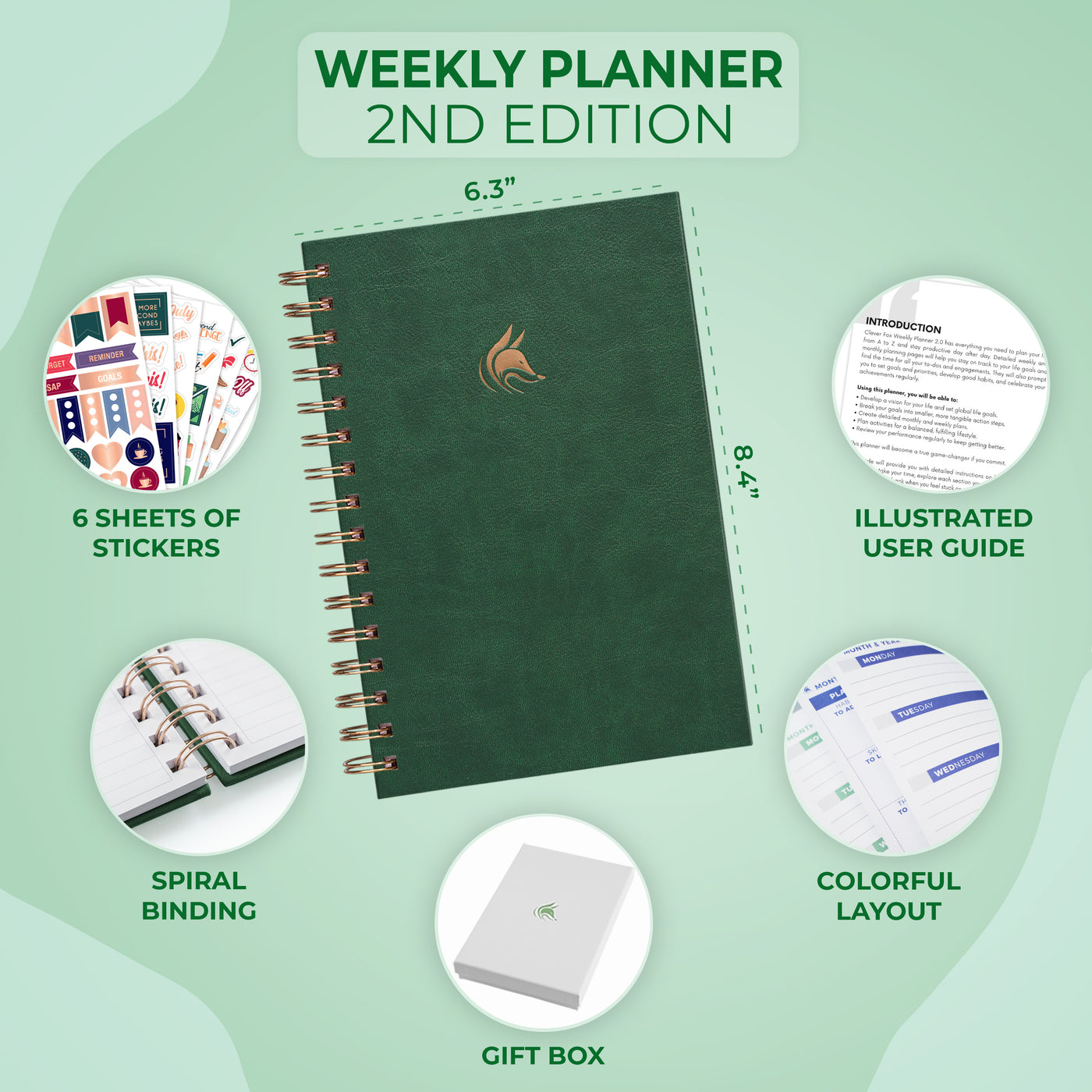 Weekly Planner 2nd Edition Spiral (A5)