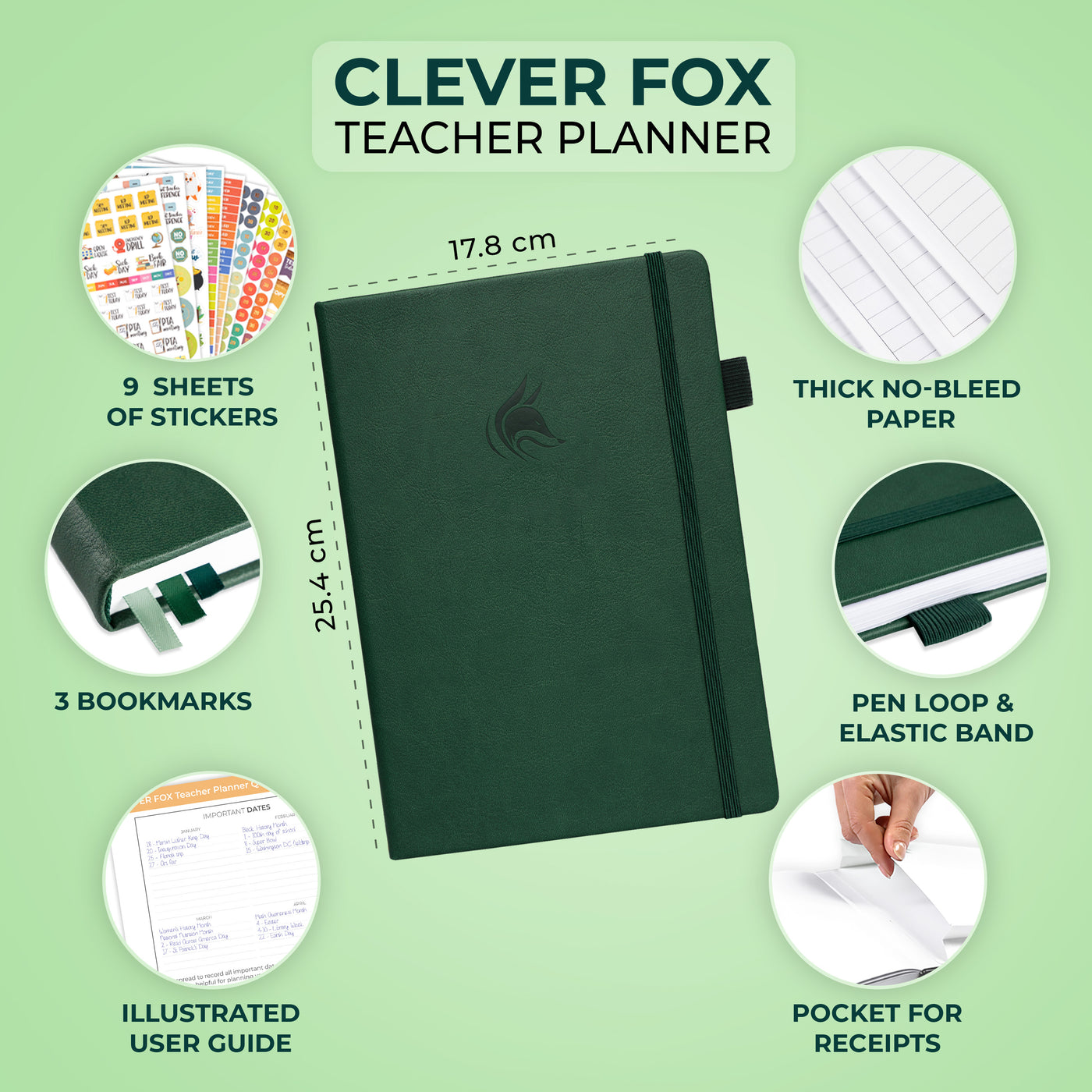 Clever Fox Teacher Planner UK Edition