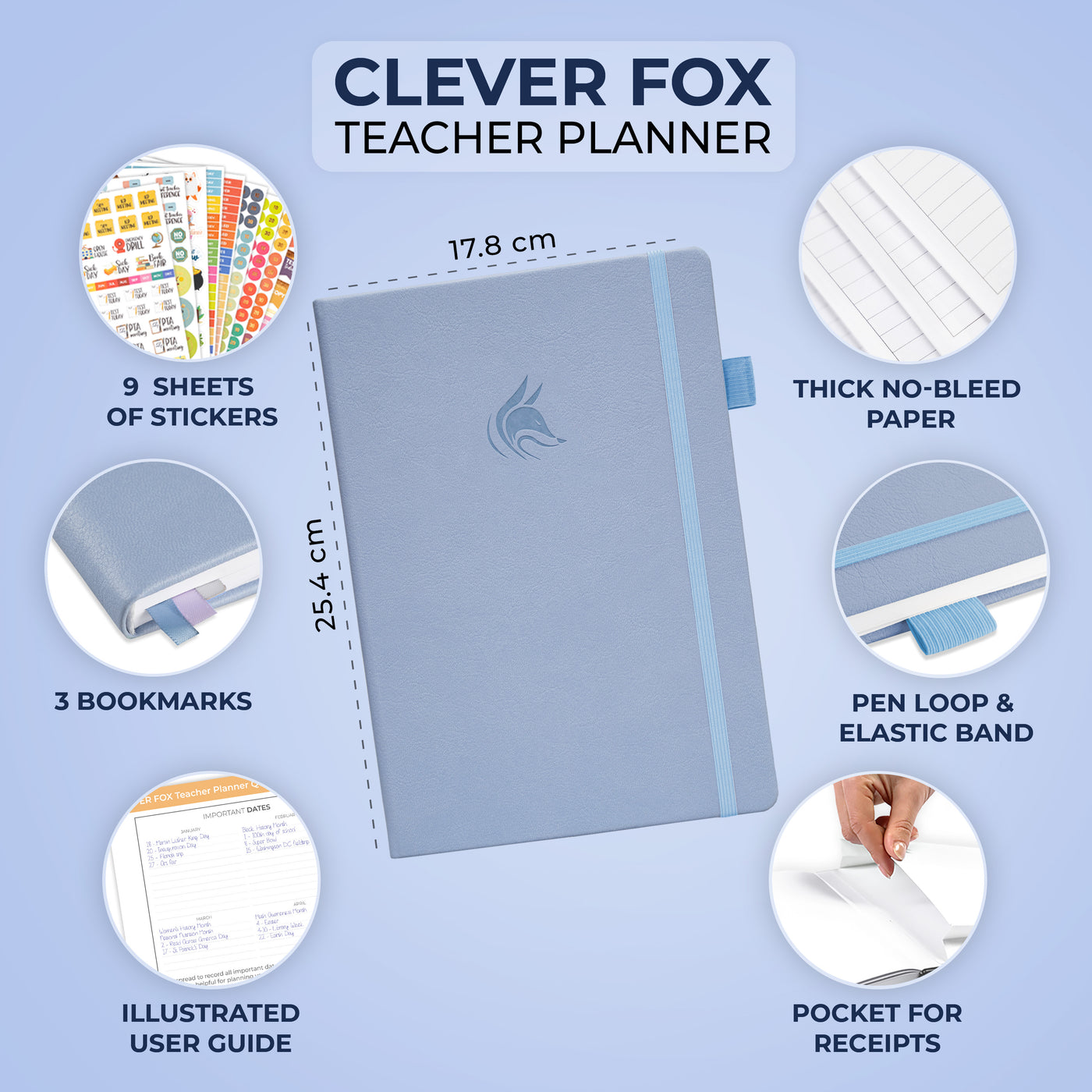 Clever Fox Teacher Planner UK Edition