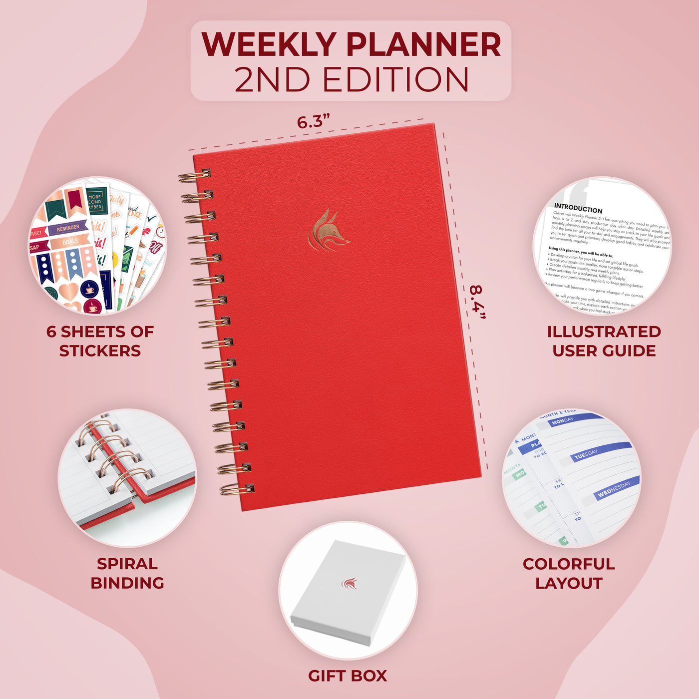 Weekly Planner 2nd Edition Spiral (A5)