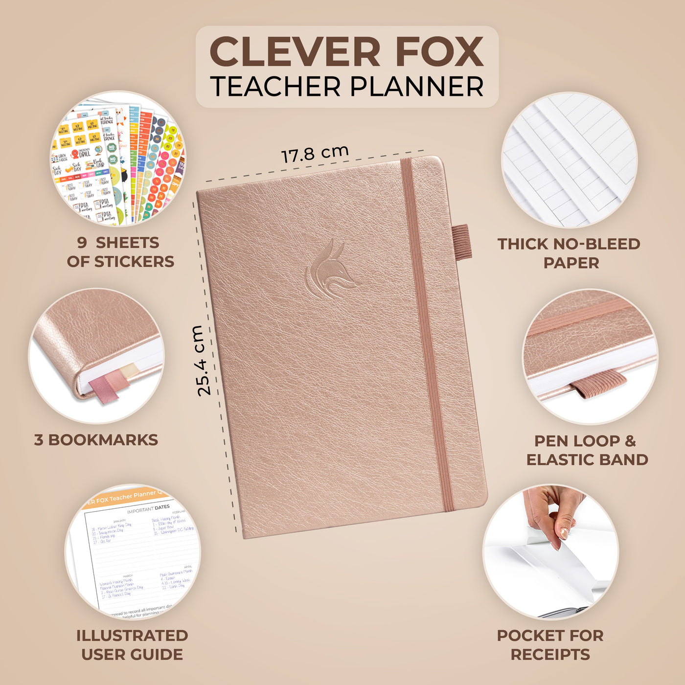 Clever Fox Teacher Planner UK Edition