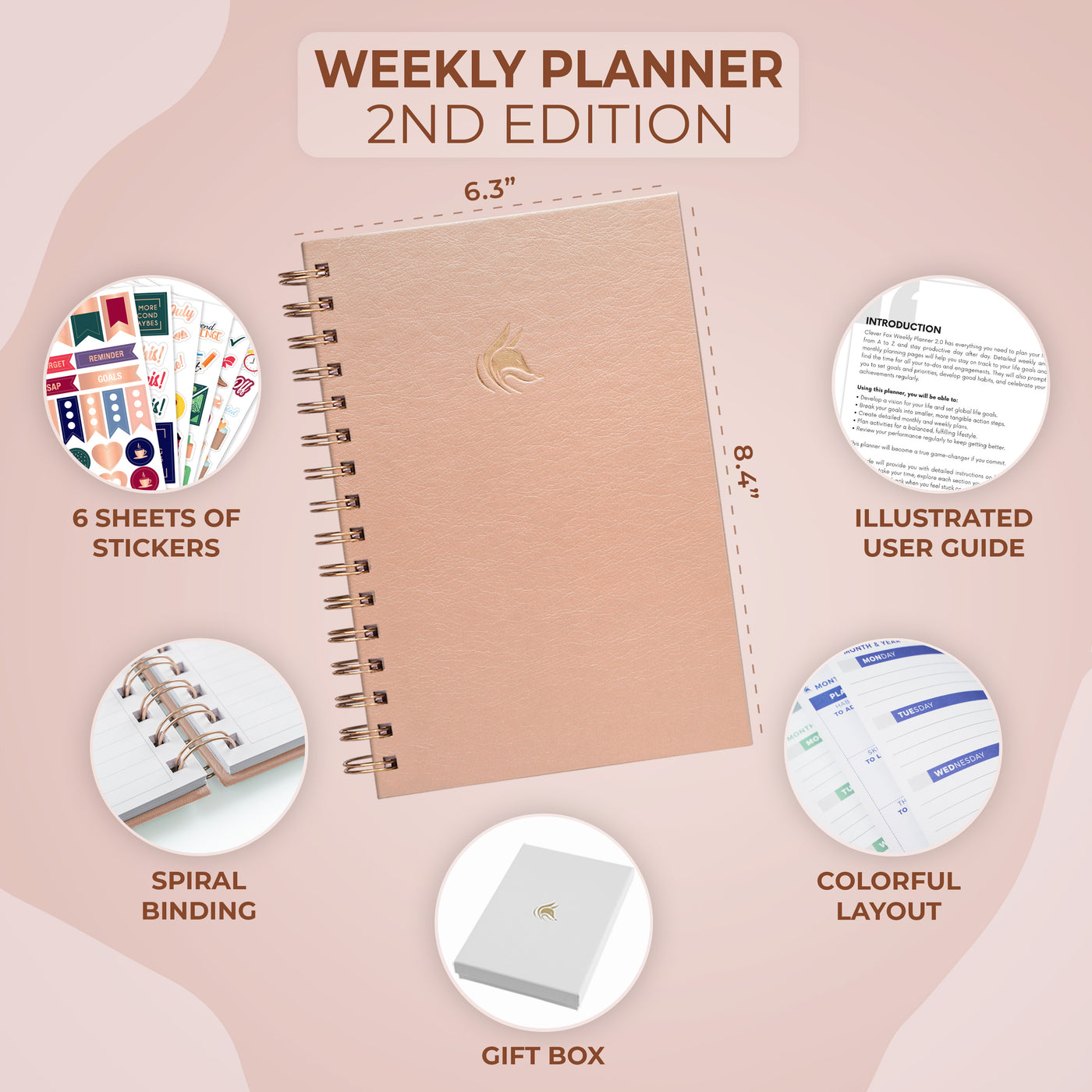 Weekly Planner 2nd Edition Spiral (A5)