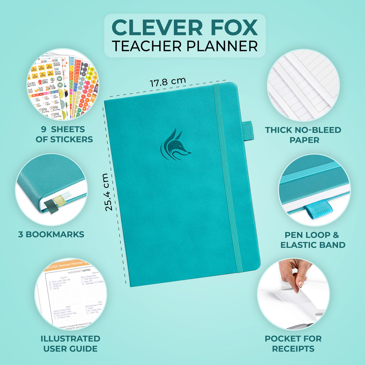 Clever Fox Teacher Planner UK Edition