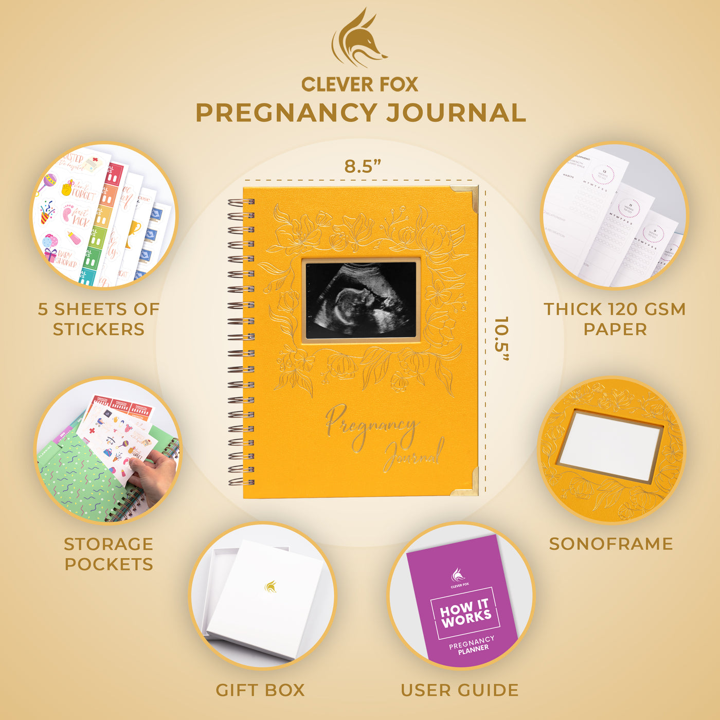 Pregnancy Journal & Memory Book (SonoFrame Edition)