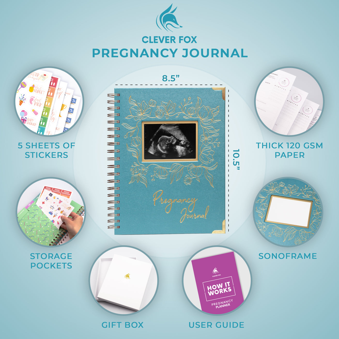 Pregnancy Journal & Memory Book (SonoFrame Edition)