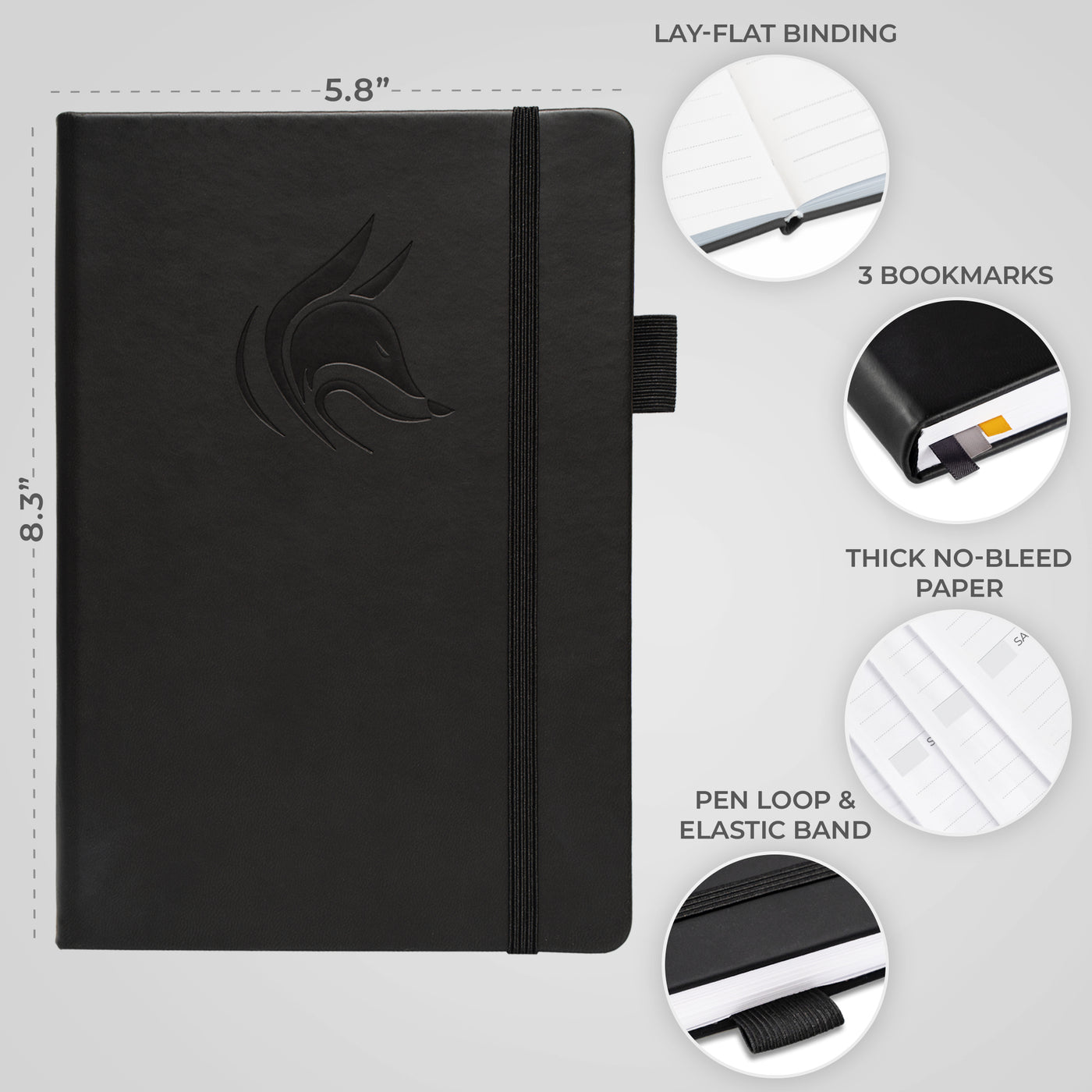 Clever Fox Dated Hourly Weekly Planner 2026