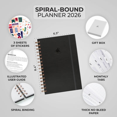 Dated Weekly Planner with Tabs (2026)