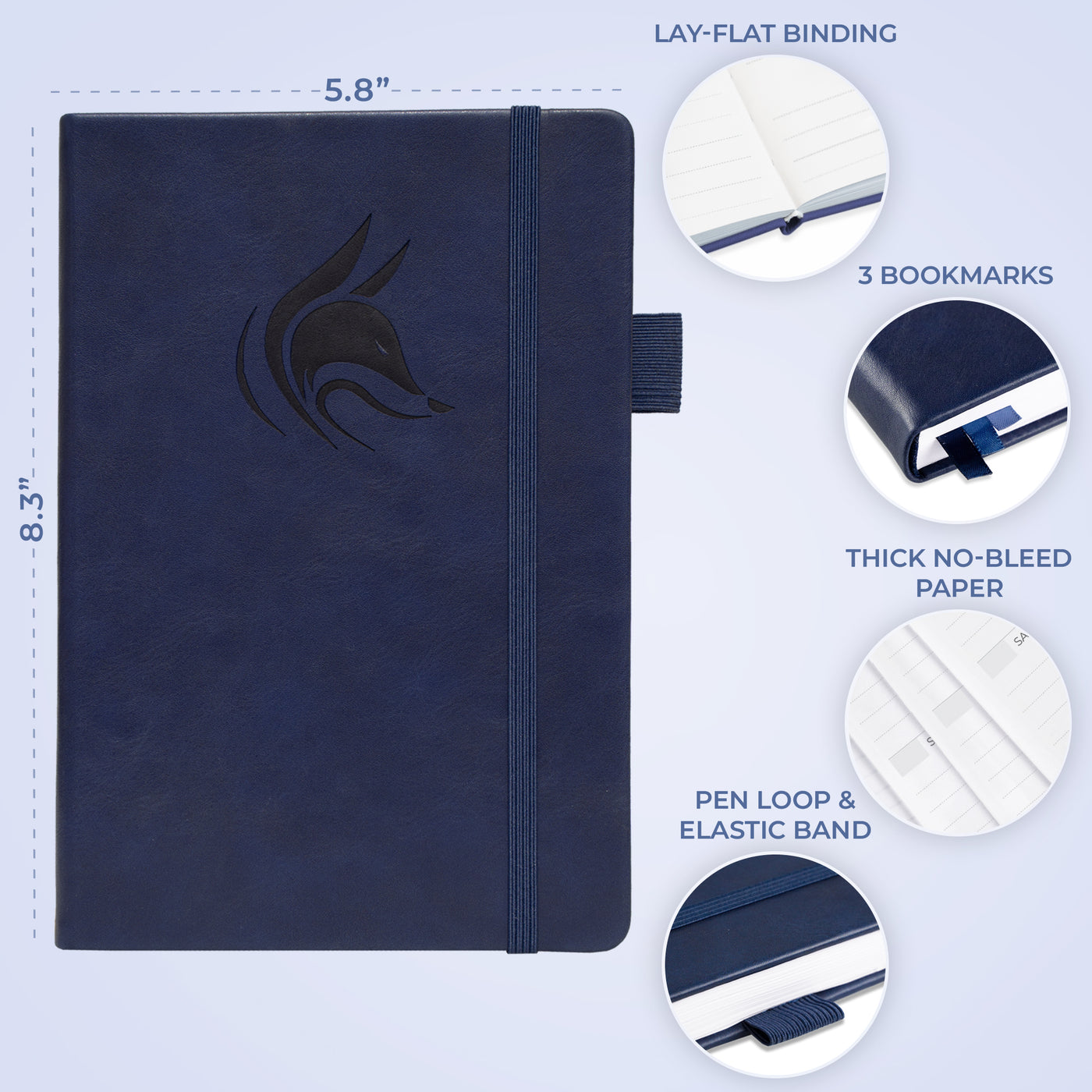 Clever Fox Dated Hourly Weekly Planner 2026