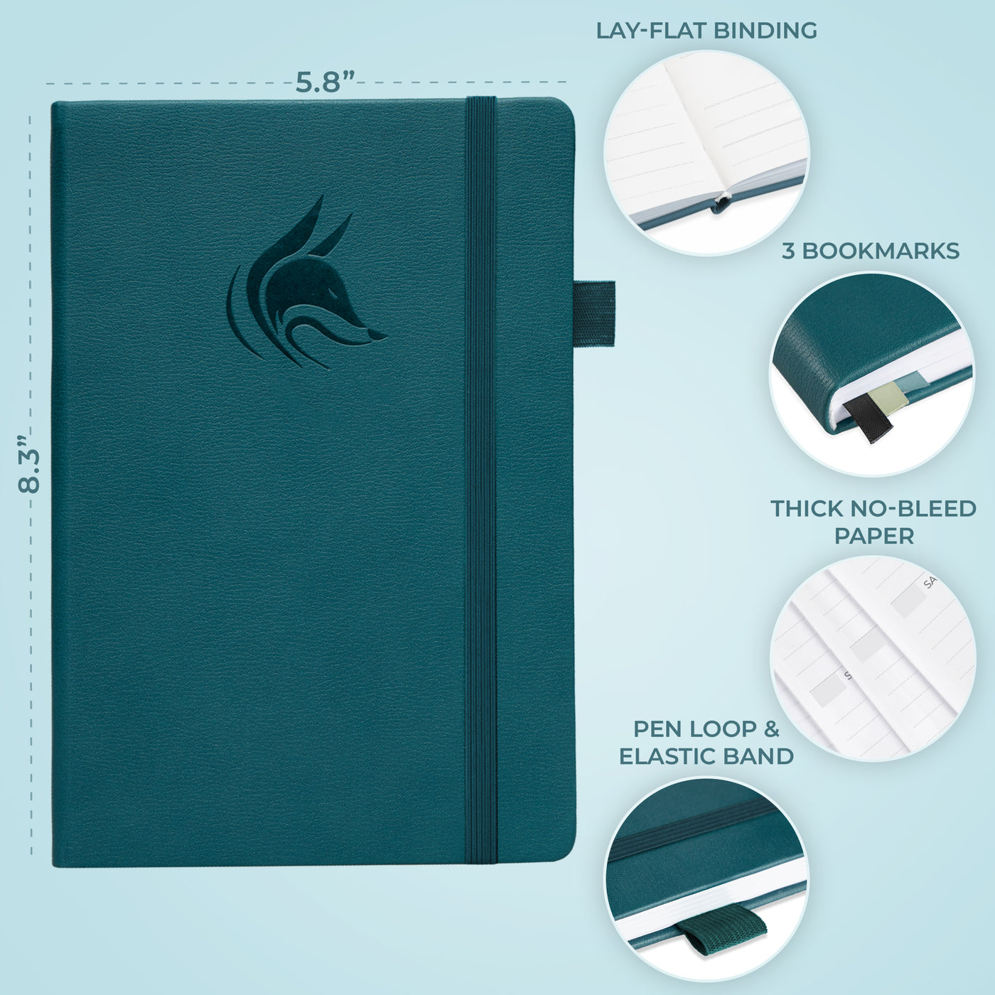 Clever Fox Dated Hourly Weekly Planner 2026