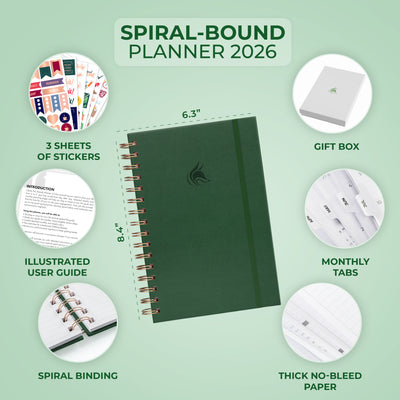 Dated Weekly Planner with Tabs (2026)