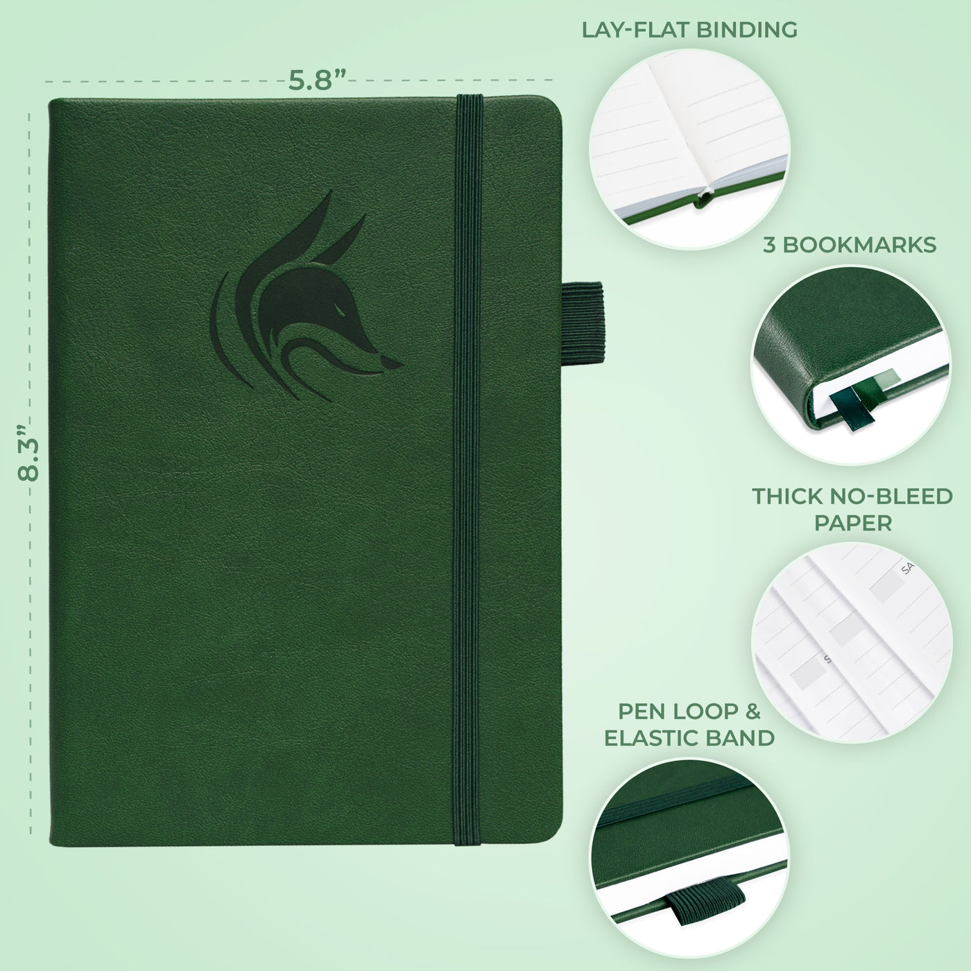 Clever Fox Dated Hourly Weekly Planner 2026