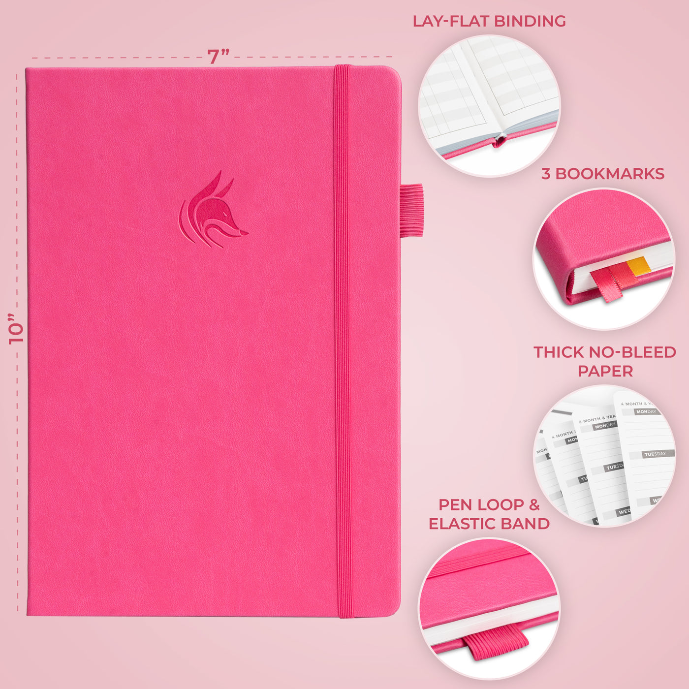 Undated Weekly Planner - Plan & Stay On Top of Your Goals