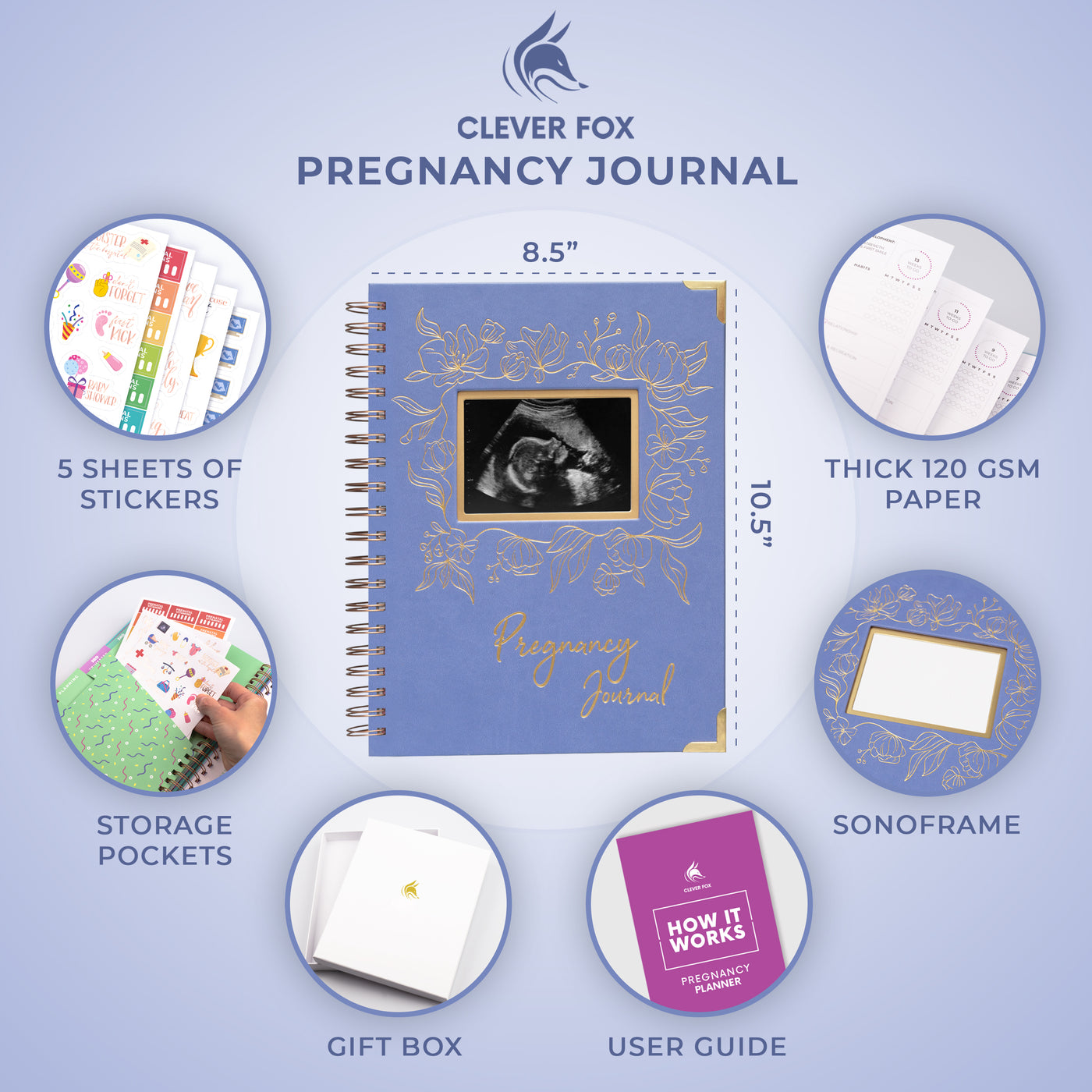 Pregnancy Journal & Memory Book (SonoFrame Edition)