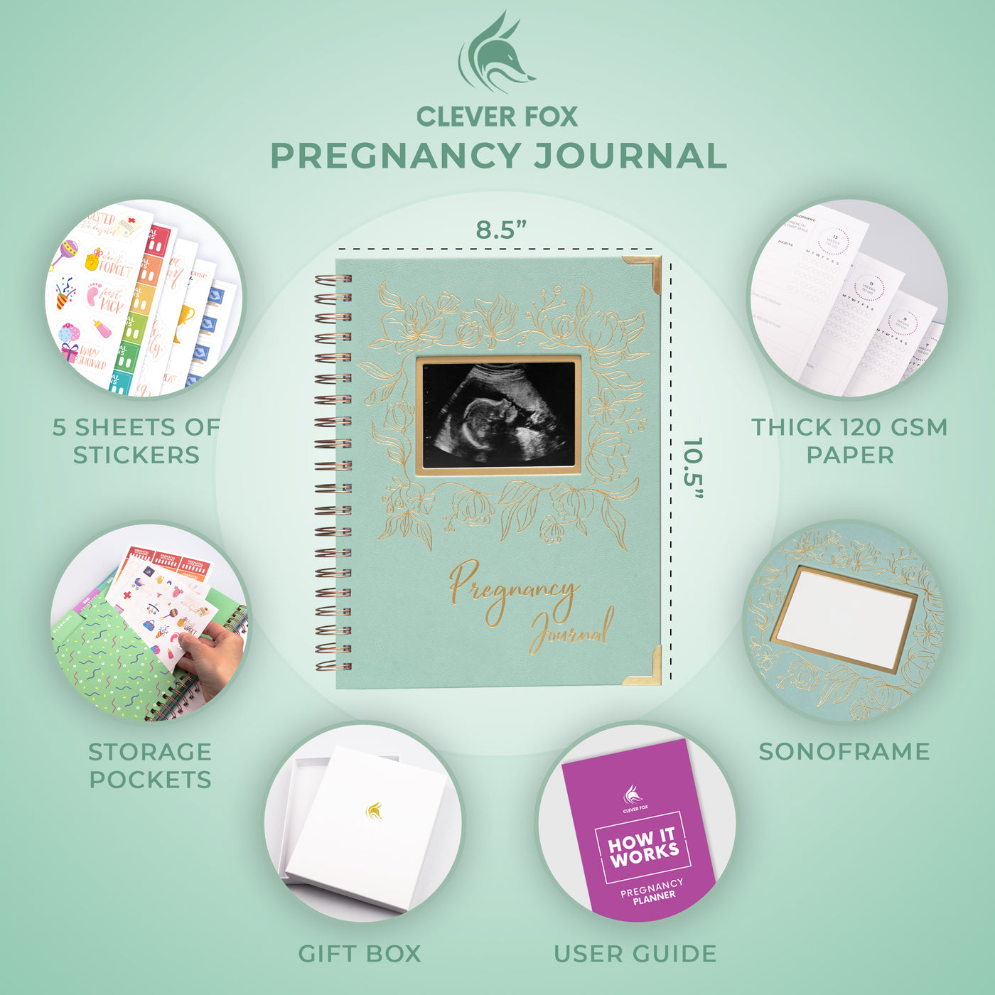 Pregnancy Journal & Memory Book (SonoFrame Edition)
