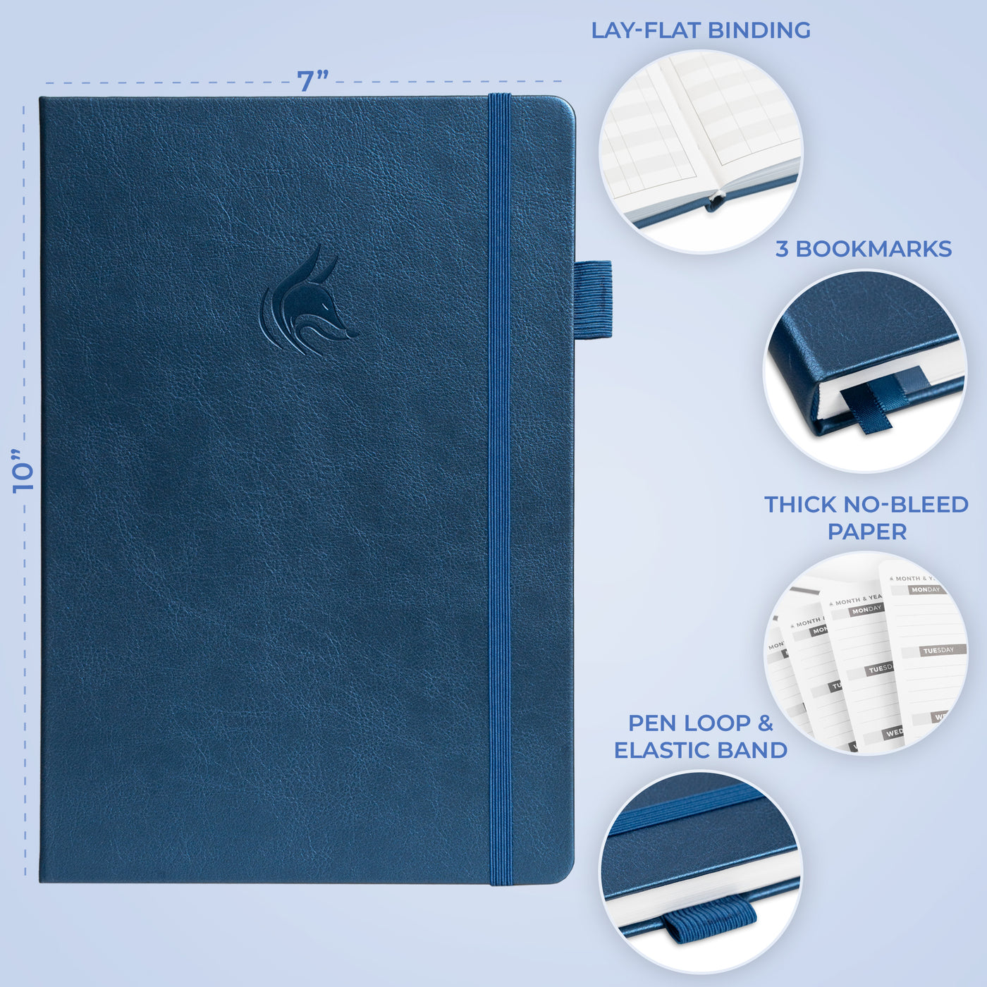 Undated Weekly Planner - Plan & Stay On Top of Your Goals