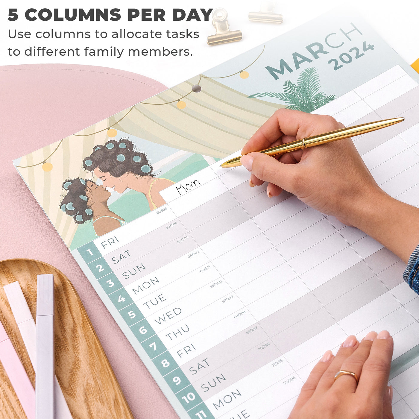 Mom's Family Calendar 20242025 Clever Fox® Mom's Family Calendar 2025