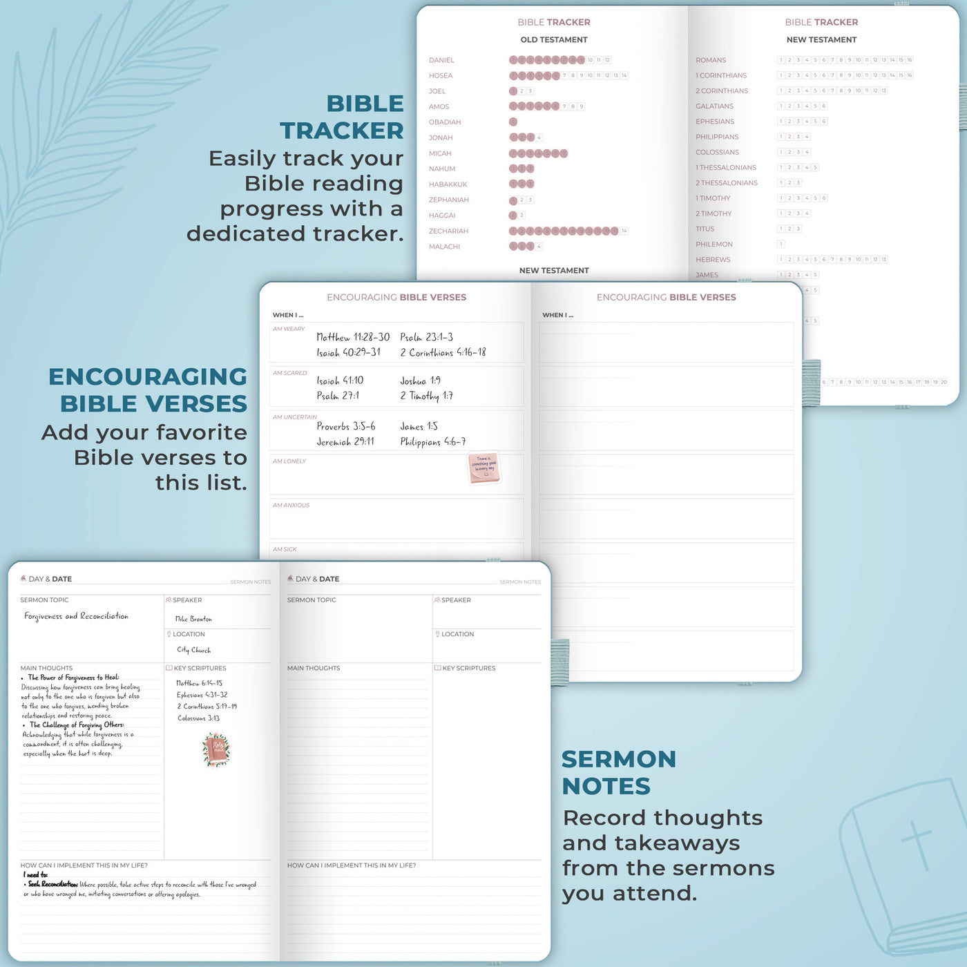 Christian Hourly Weekly Planner