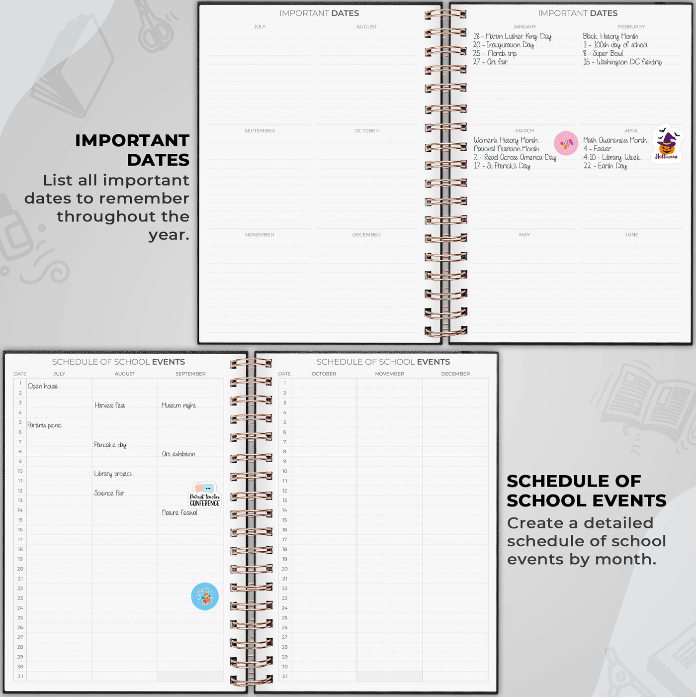 Teacher Planner Spiral