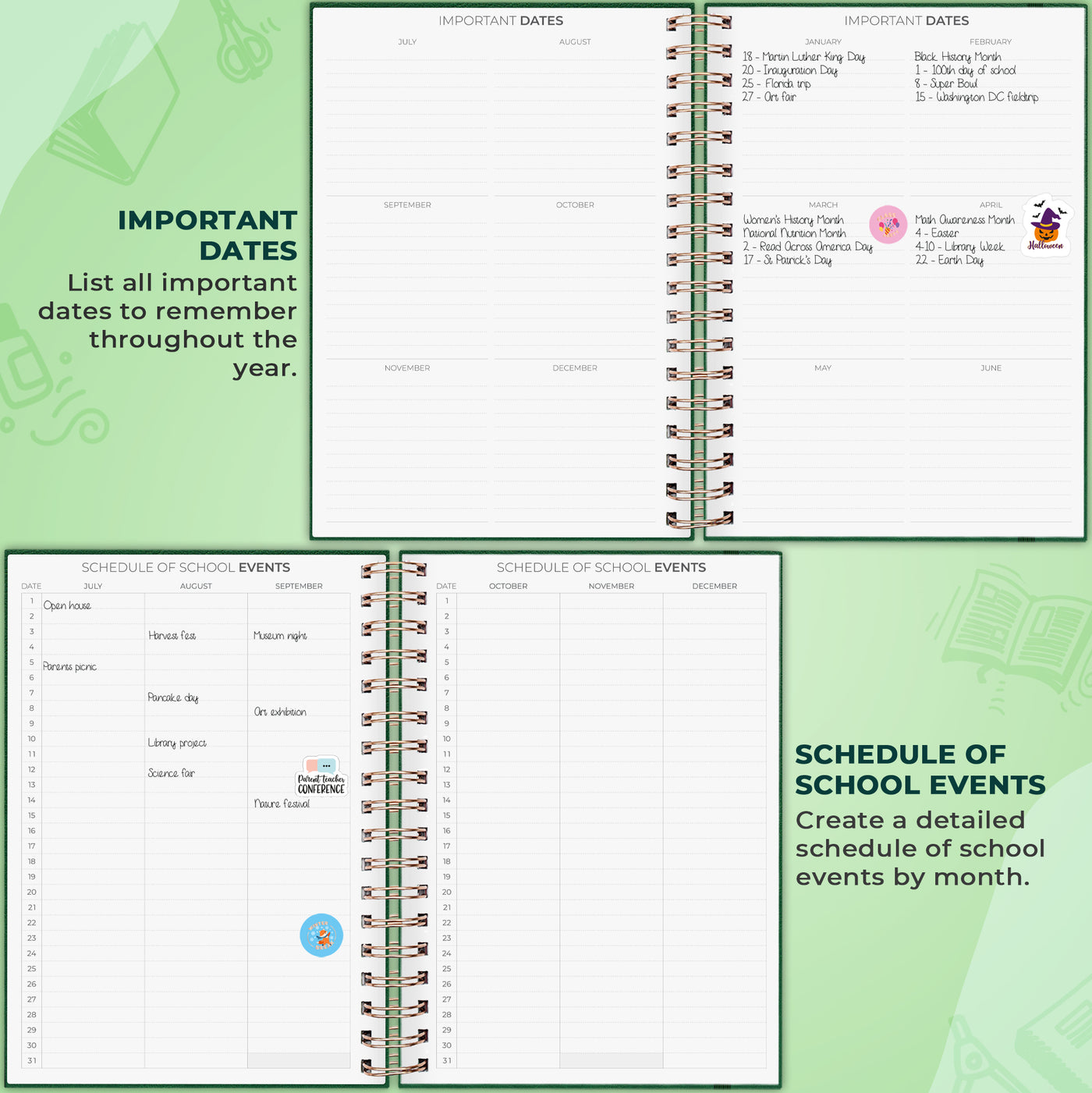 Teacher Planner Spiral