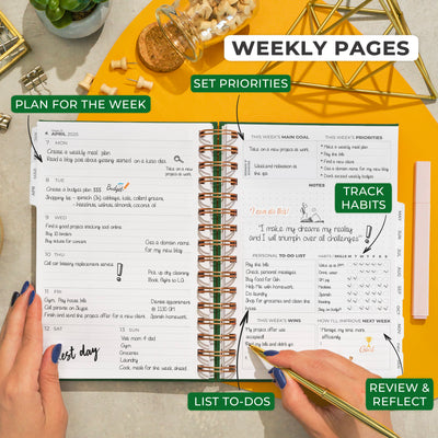 Dated Weekly Planner with Tabs (2025)