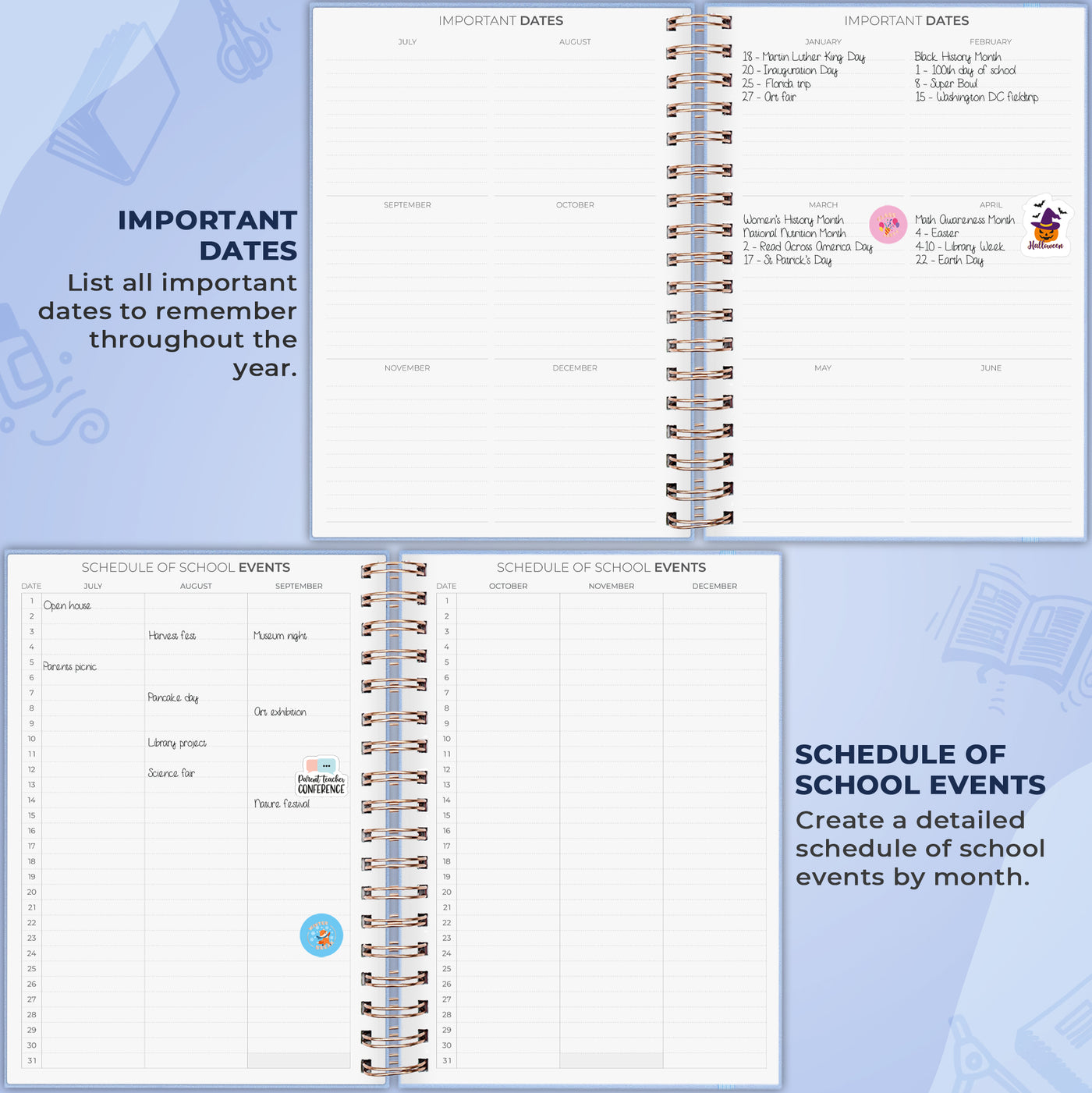 Teacher Planner Spiral