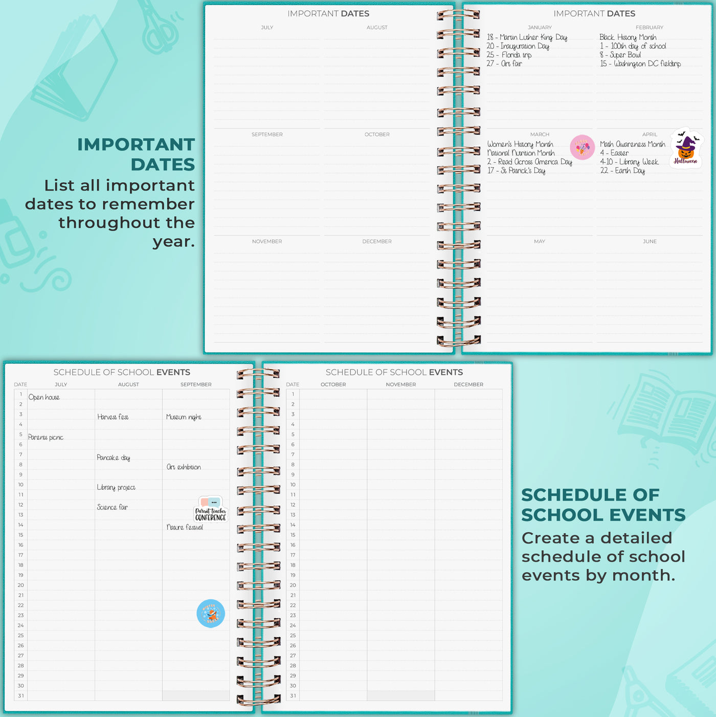 Teacher Planner Spiral