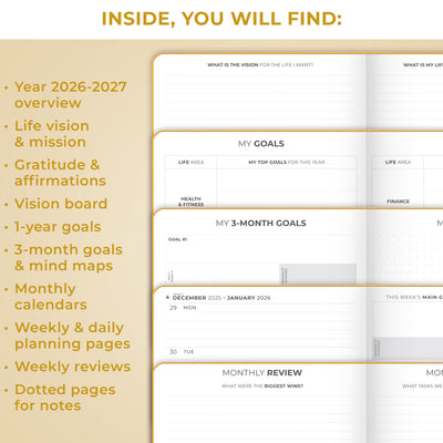 Dated Weekly Planner Premium 2026