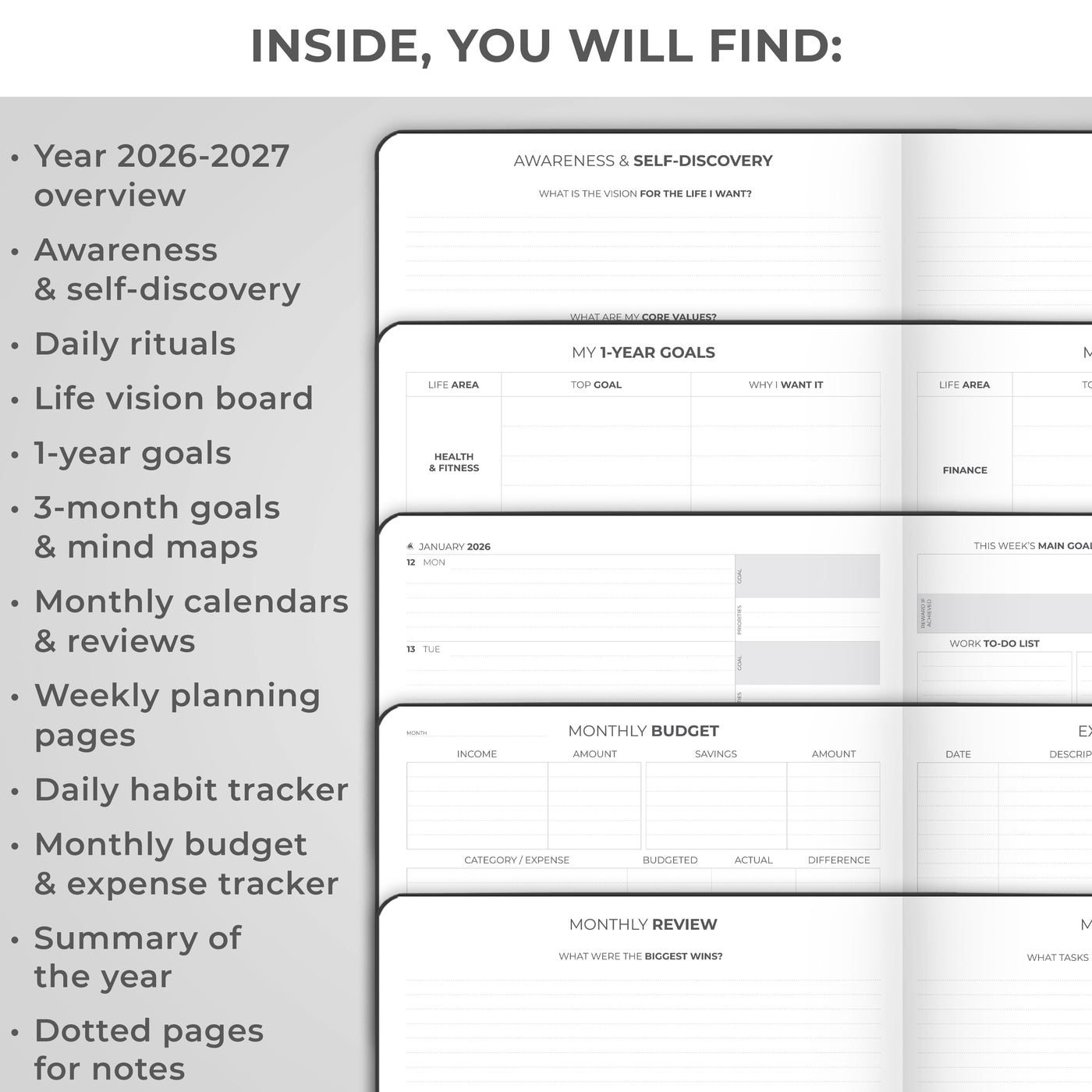 Dated Weekly PRO Premium (A4) 2026