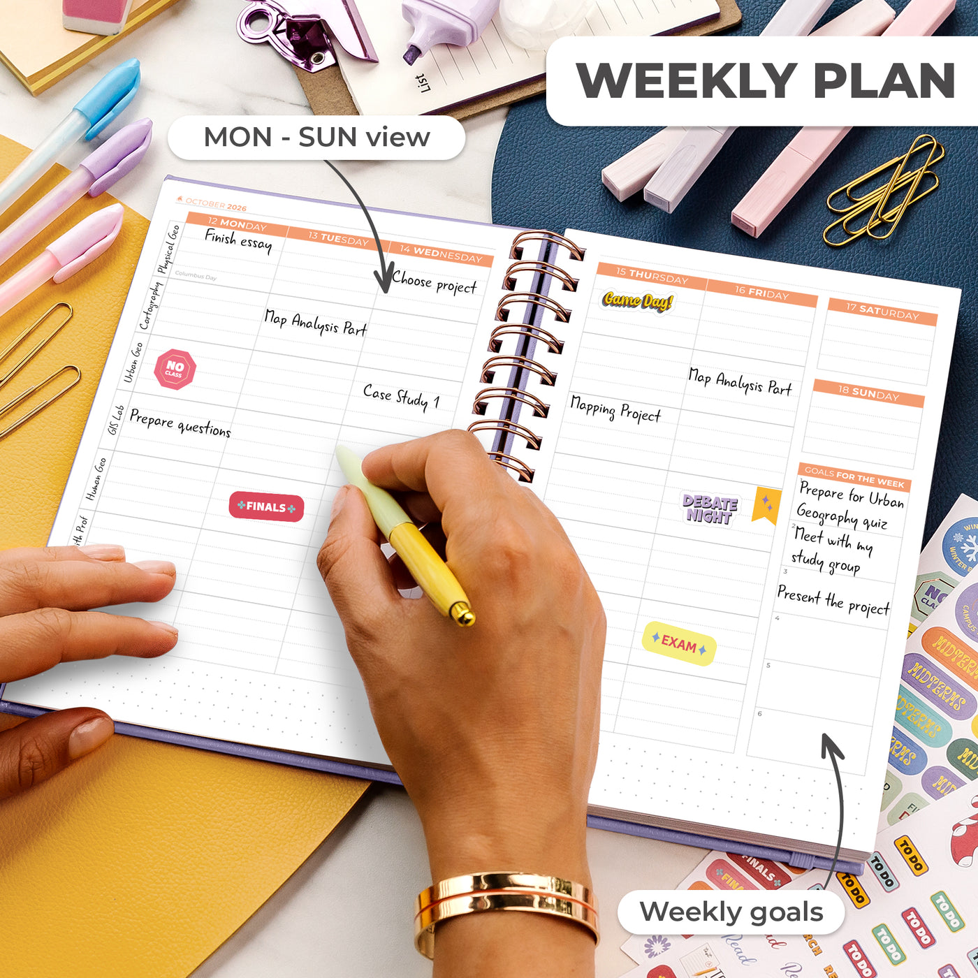 Academic Student Planner 2026-2027 – Clever Fox®