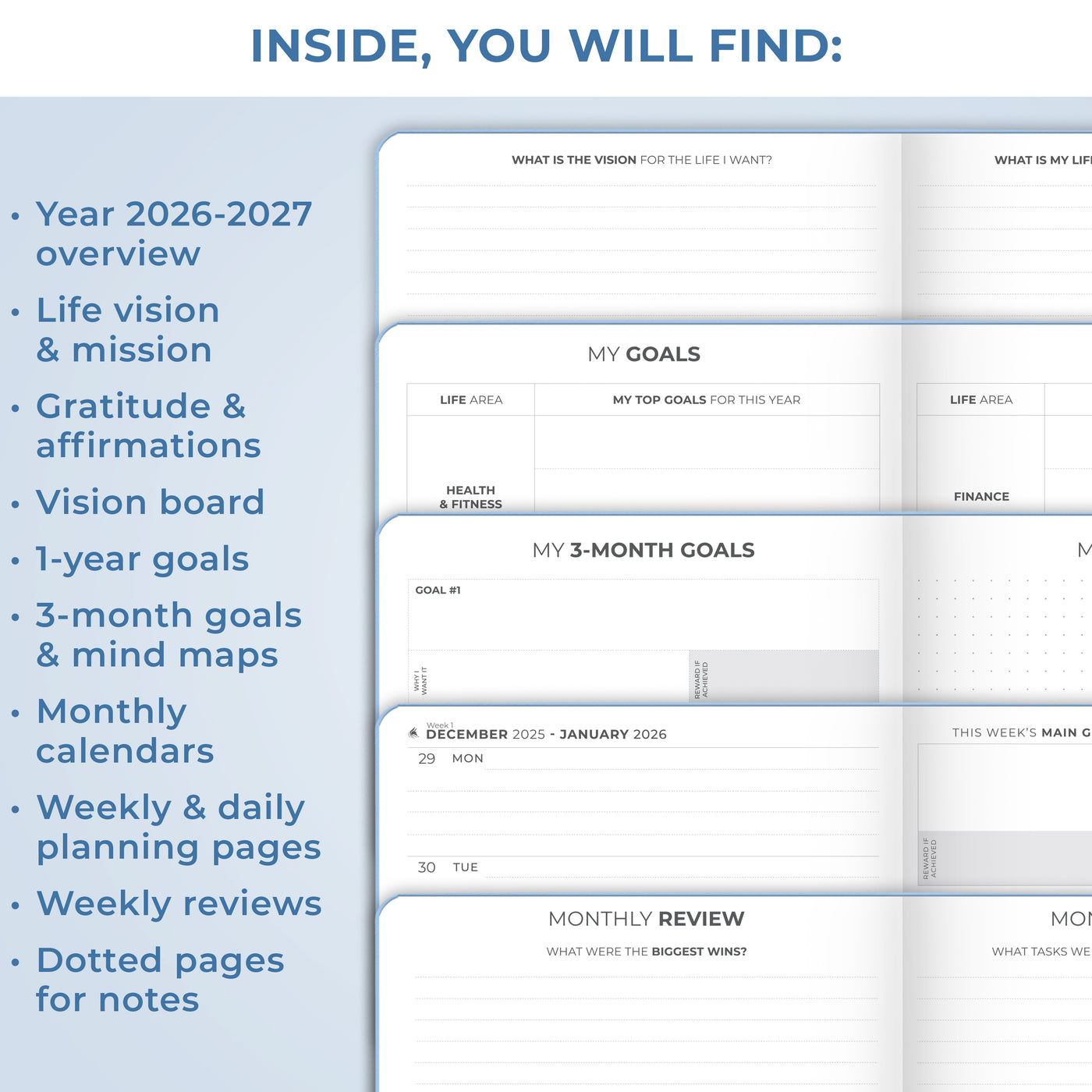 Dated Weekly Planner Premium 2026