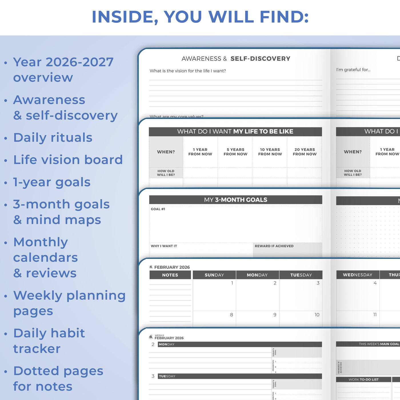 Dated Weekly Planner PRO 2026