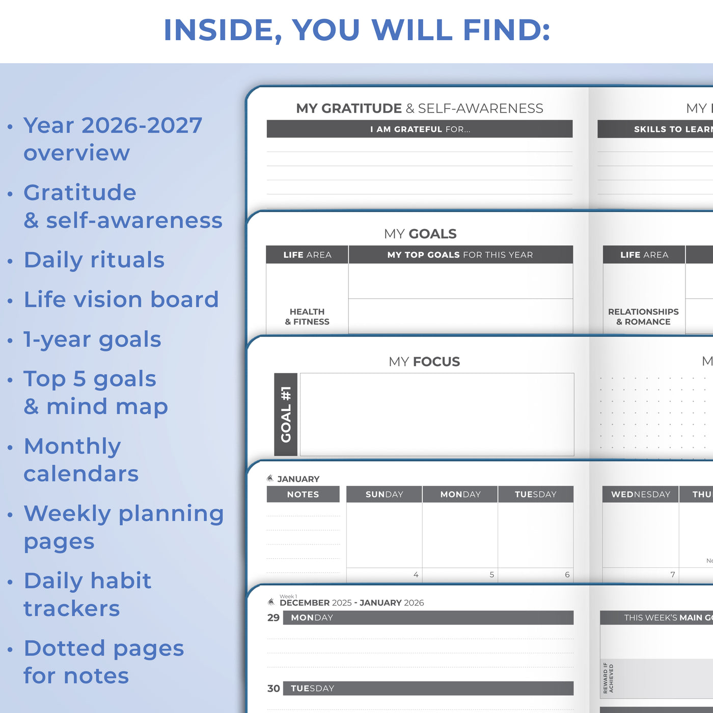 Dated Weekly Planner 2026