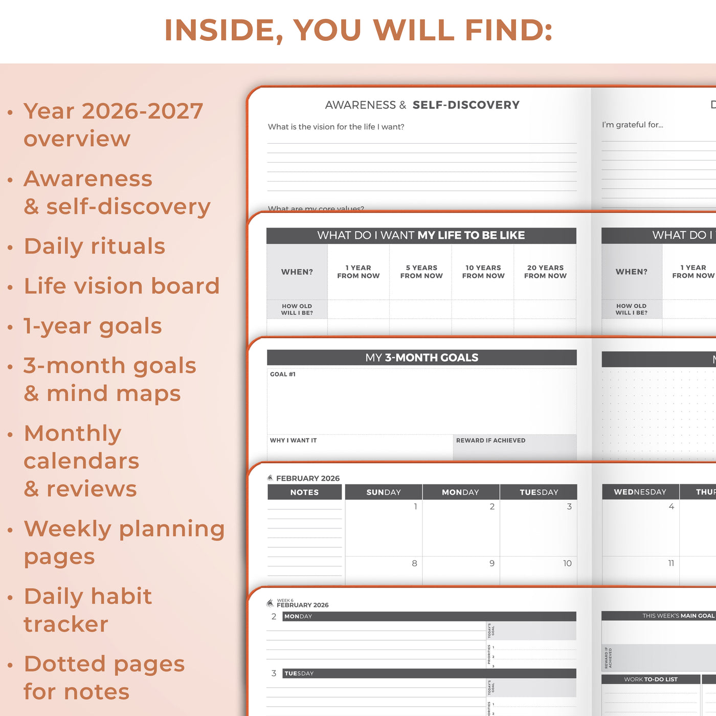 Dated Weekly Planner PRO 2026