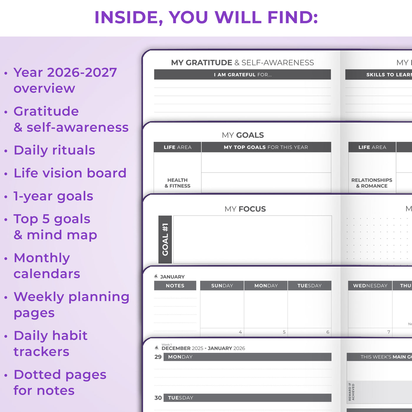 Dated Weekly Planner 2026